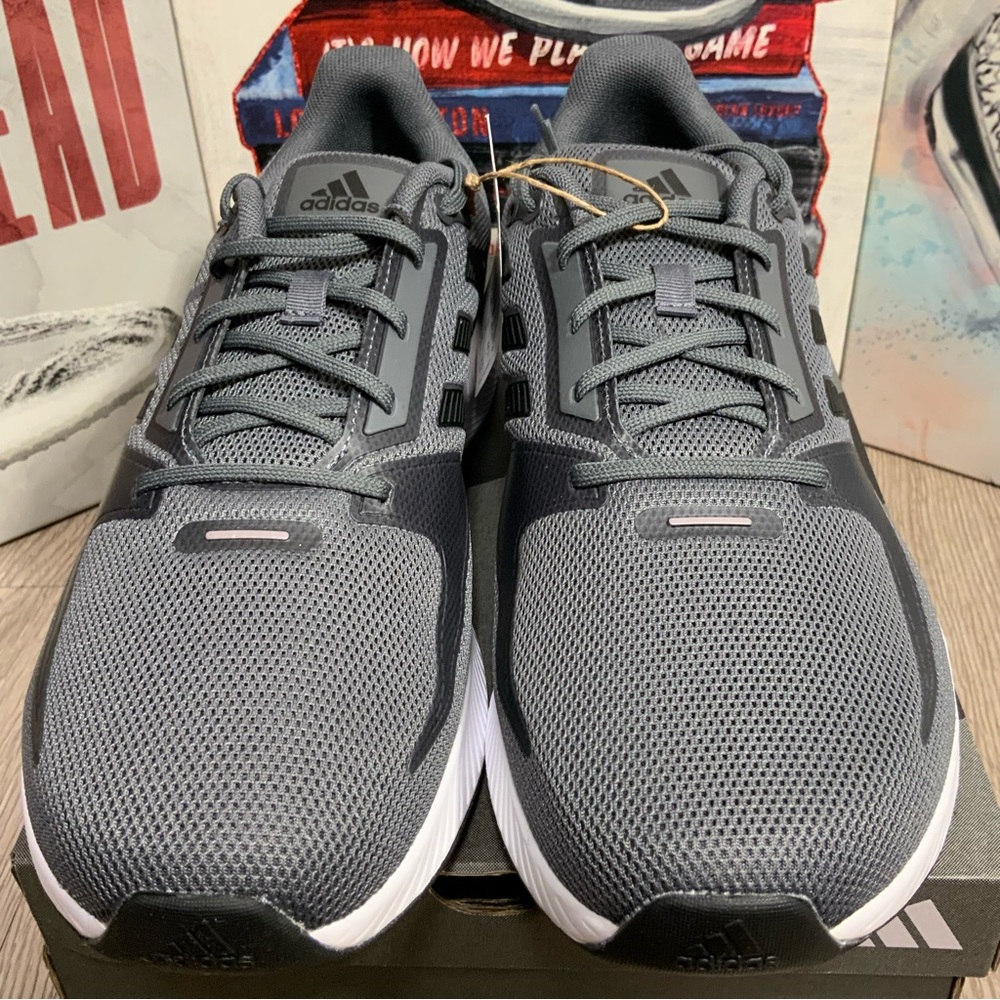 Adidas Men Run Falcon 2.0 FY8741 Gray Running Shoes Sneakers Men's Sizes 12.5 - Picture 6 of 13
